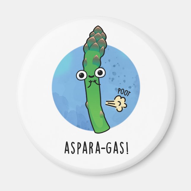 Aimant Aspara-gaz amusant Asparagus Veggie Pun (Devant)