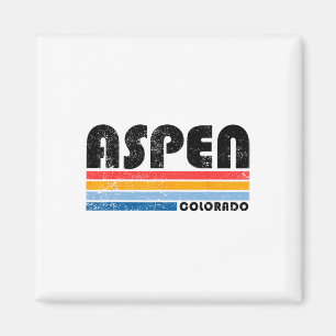 Aimant Aspen Colorado Co Ski alpin vintage Aspen Sk