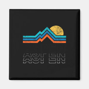 Aimant Aspen Colorado Co Ski de montagne Vintage 80s Aspe