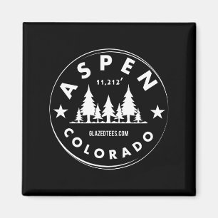 Aimant Aspen Colorado - grande forêt de montagne