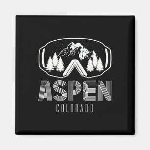 Aimant Aspen Colorado Ski Snowboard Goggings Mountain Ski