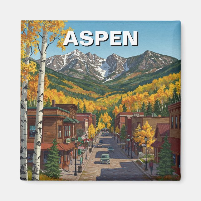 Aimant Aspen Colorado Voyage (Devant)