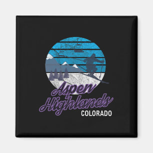 Aimant Aspen S Colorado Usa Station De Ski Snowboard