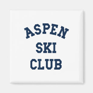 Aimant Aspen Ski Club Colorado Ski Mountain Travel Ski