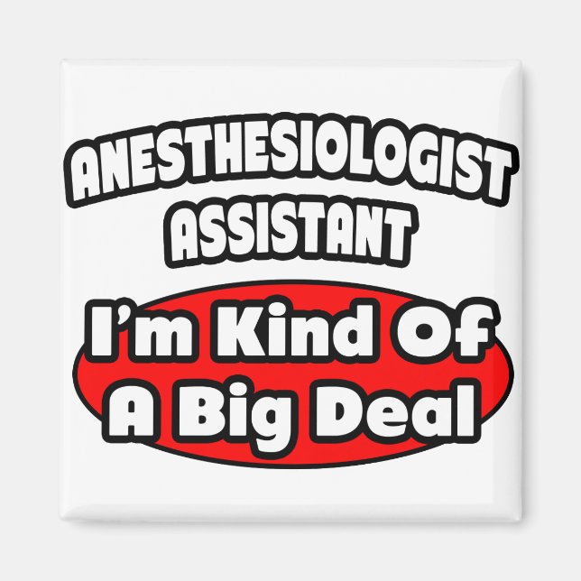 Aimant Assistant anesthésiste .. Gros accord (Devant)