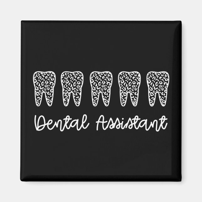 Aimant Assistant dentaire | Cadeaux pour dentiste adjoint (Devant)