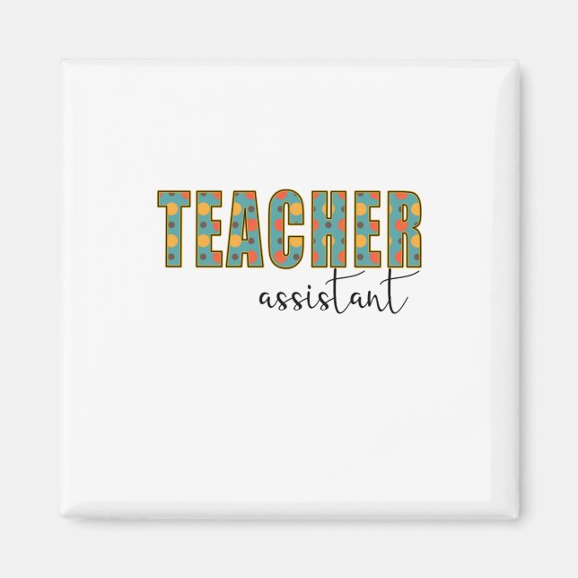 Aimant Assistant enseignant en art (Devant)