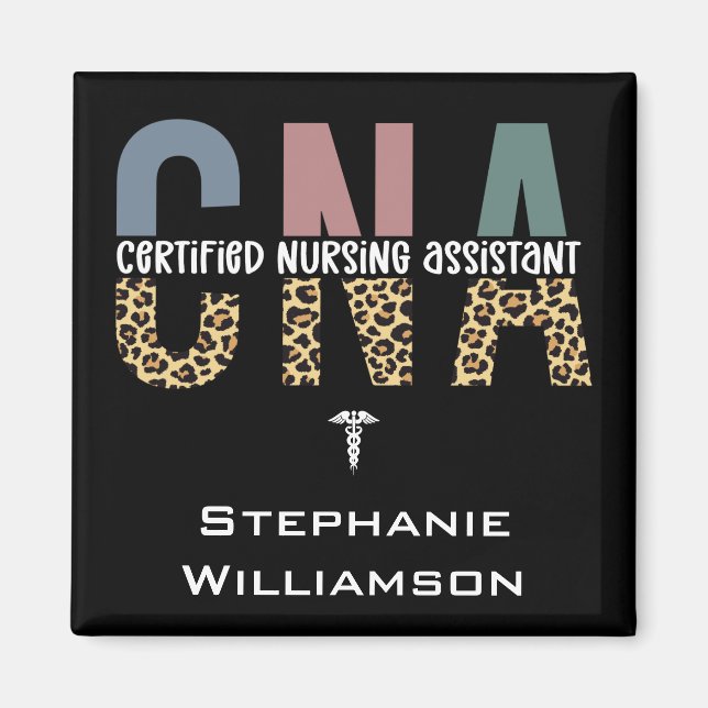 Aimant Assistant infirmier certifié CNA personnalisé (Devant)