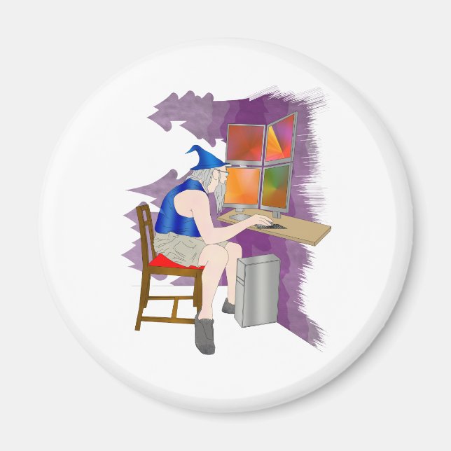 Aimant assistant informatique (Devant)