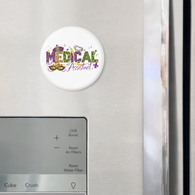 Aimant Assistant Médical - Mardi Gras (In situ (réfrigérateur))