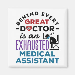 Aimant Assistant Médicale Exhausted Funny Appréciation