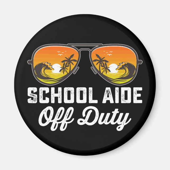 Aimant Assistant scolaire hors service lunettes de soleil (Devant)