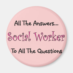 Aimant Assistant social "toutes les réponses "