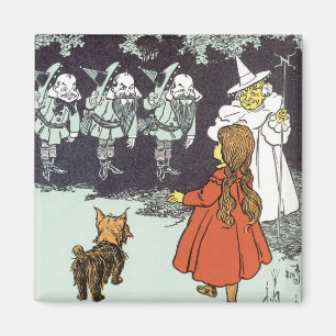 Aimant Assistant vintage d'Oz Dorothy Toto Glinda Munchki