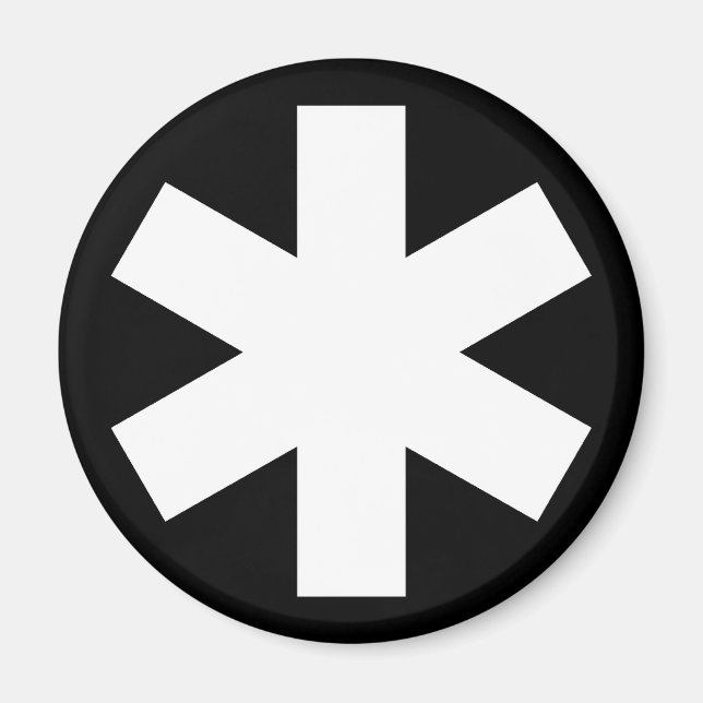 Aimant Asterisk - Noir (Devant)