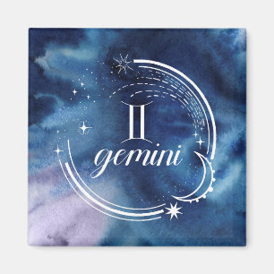 Aimant Astrologie aquarelle - Gemini
