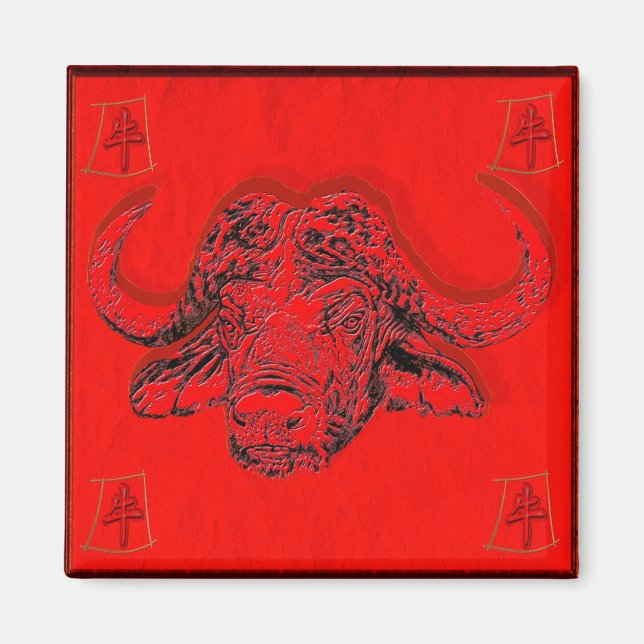 Aimant astrologie chinoise (Devant)