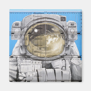 Aimant Astronaut Art Urbain Art Astronaut Mur murale