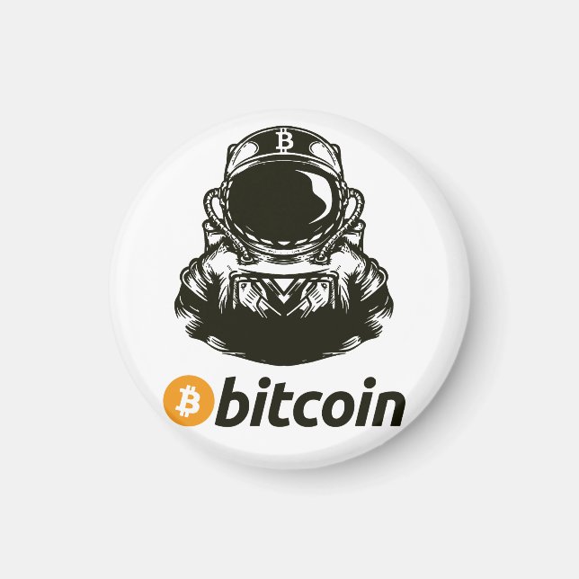 Aimant Astronaut BITCOIN-Crypto (Devant)
