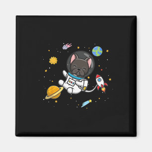 Aimant Astronaute français de Bulldog