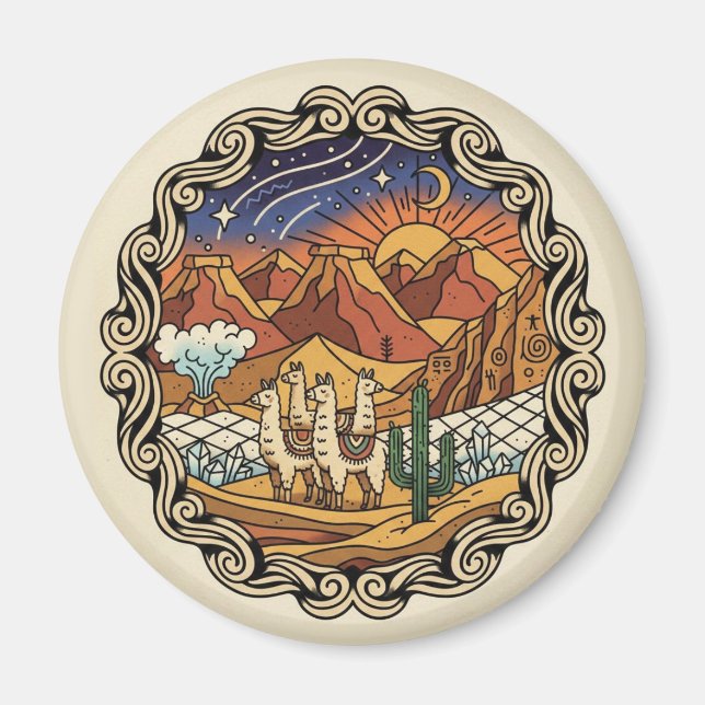 Aimant Atacama Desert Chile (Devant)