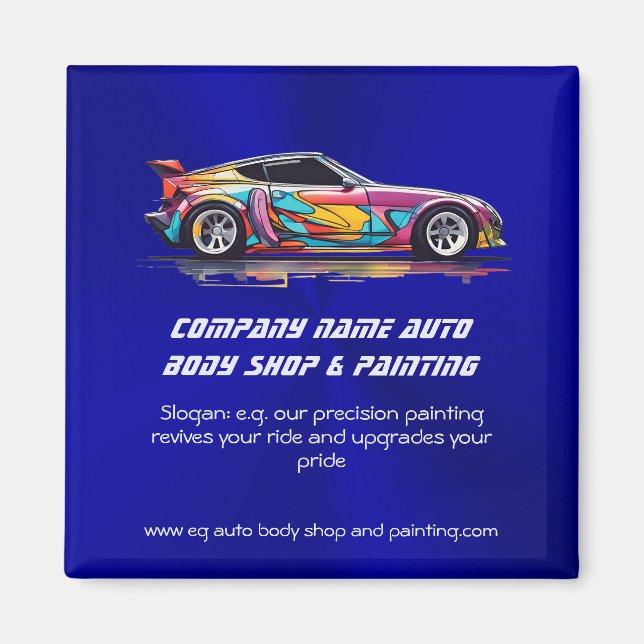 Aimant Atelier de carrosserie automatique et peinture de  (Devant)