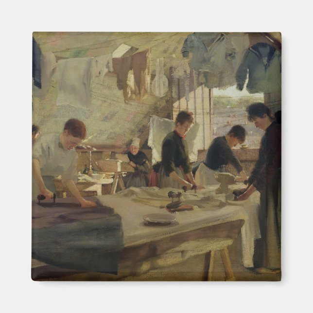 Aimant Atelier de repassage à Trouville, 1888 (Devant)