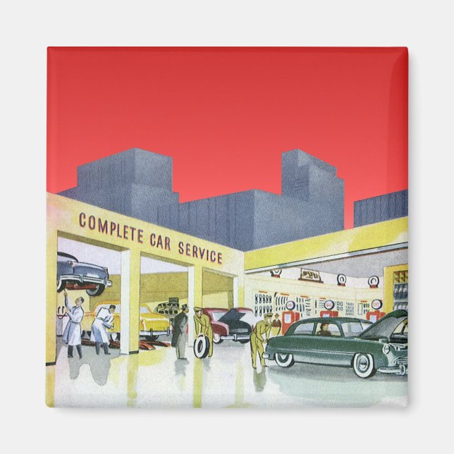 Aimant Atelier de service automobile complet pour voiture (Devant)