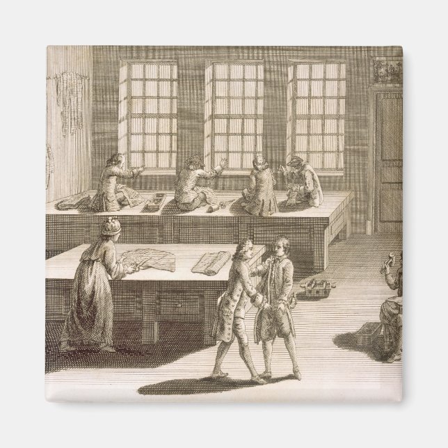 Aimant Atelier de tailleur, de l'Encyclopédie des Sc (Devant)