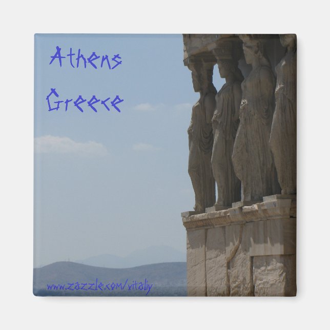 Aimant Athènes design magnétique Grèce (Devant)