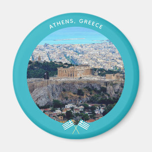 Aimant Athènes, Grèce (Acropole et mer)