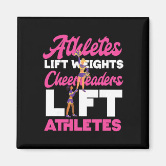Aimant Athlètes de Cheerleading Cheer Soulever des Poids 