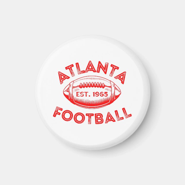 Aimant Atlanta Football Style Vintage  (Devant)