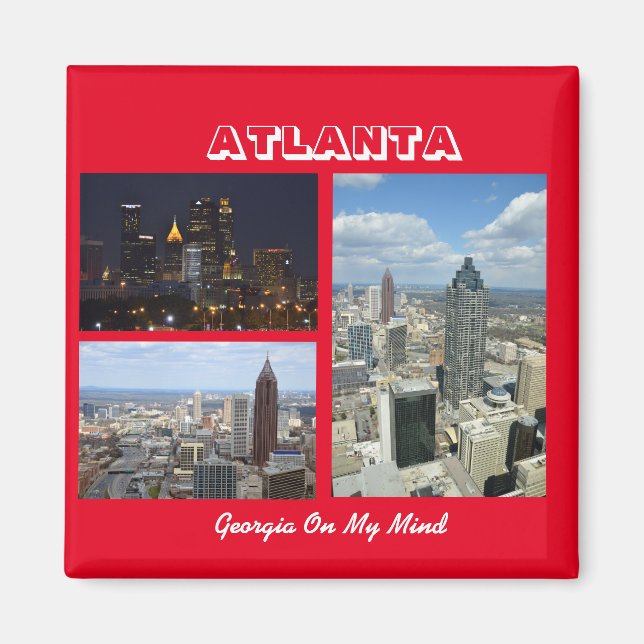 Aimant Atlanta, Georgia Cityscape (Devant)