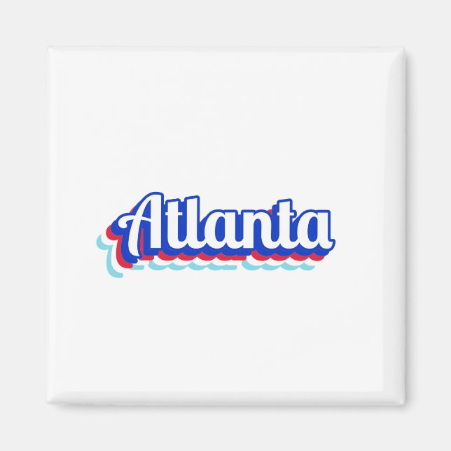 Aimant Atlanta vintage (Devant)