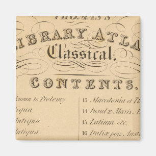 Aimant Atlas de la bibliothèque de Thomas