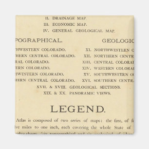 Aimant Atlas géologique et géographique du Colorado