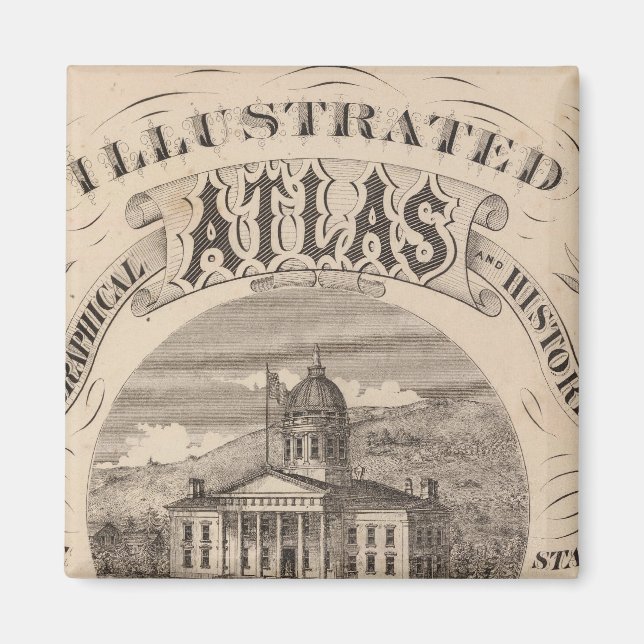 Aimant Atlas topographique (Devant)