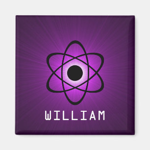 Aimant atomique Nerdy, violet