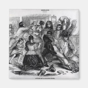 Aimant Attaque sur un magasin de pomme de terre en