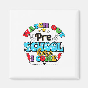 Aimant Attention collège, j'arrive Drôle de retour à l'éc