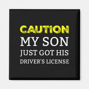 Aimant Attention Mon Fils Vient D'Obtenir Son Permis De C