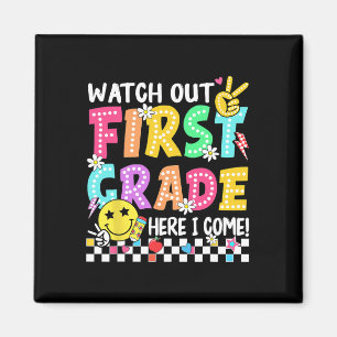 Aimant Attention Première Année Scolaire Me Voici 1ère An