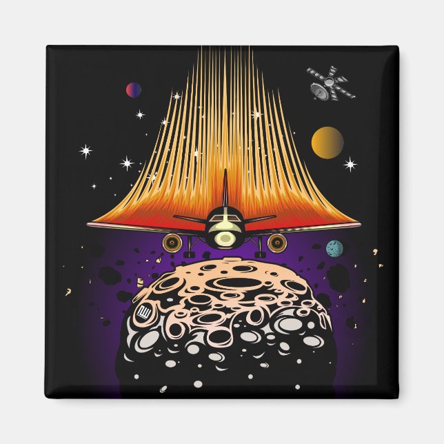 Aimant Atterrissage de la lune (Devant)