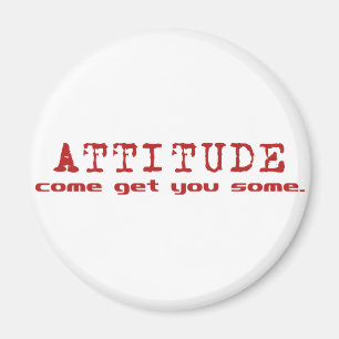 Aimant Attitude rouge