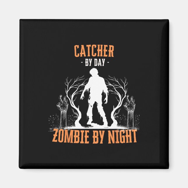 Aimant Attrapeur de jour zombie de nuit Halloween Vendre  (Devant)