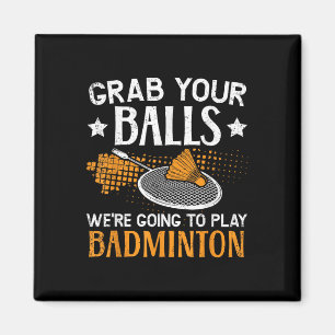 Aimant Attrapez-Vous À Jouer À Badminton Player