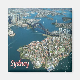 Aimant AU - Australie - Sydney - Harbour Bridge from air