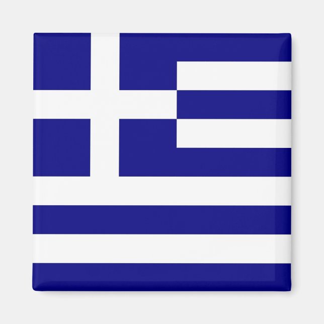 Aimant au drapeau de la Grèce (Devant)