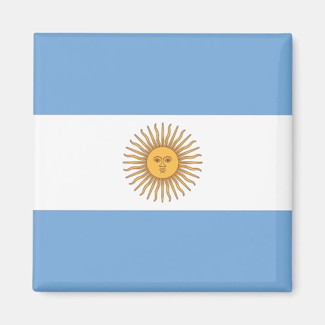 Aimant au drapeau de l'Argentine (Devant)